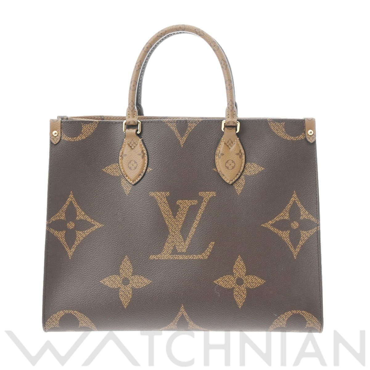 ルイ ヴィトン モノグラムジャイアントリバース オンザゴー MM 新型 2WAY ブラウン M45321 モノグラム・ジャイアント・キャンバス レディース バッグ 【中古】【bag】