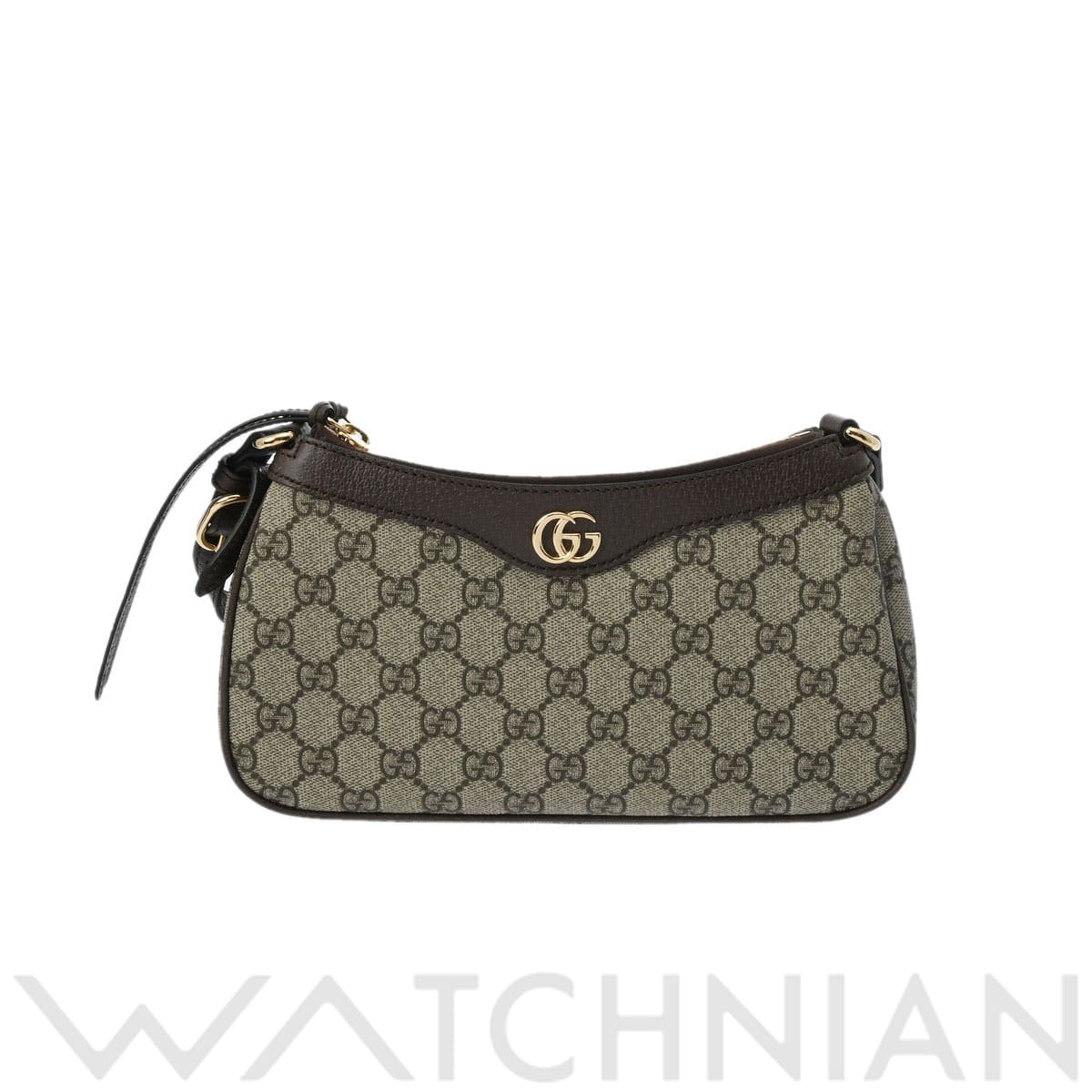 グッチ スモール オフィディア ベージュ/エボニー/ゴールド金具 735145 GGスプリームキャンバス/レザー レディース バッグ 【中古】【bag】