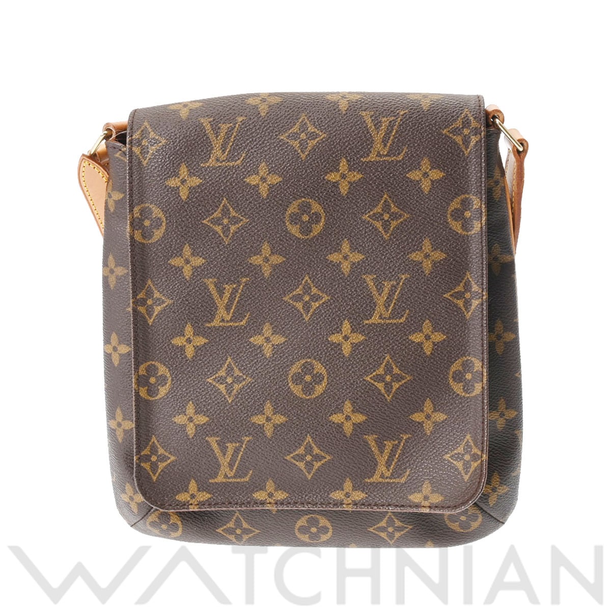 ルイ ヴィトン モノグラム ミュゼット ショルダーバッグ M51256 ブラウン PVC 厳しく レザー レディース LOUIS VUITTON  【中古】