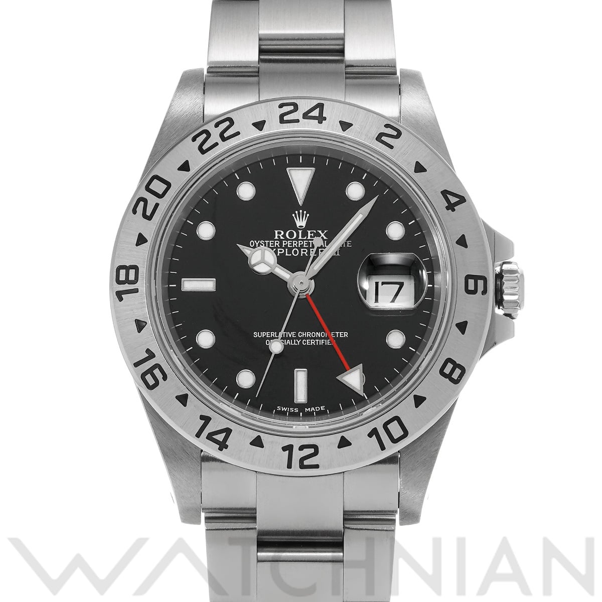 ロレックス エクスプローラーII 16570 ブラック メンズ 時計 【中古】【wristwatch】