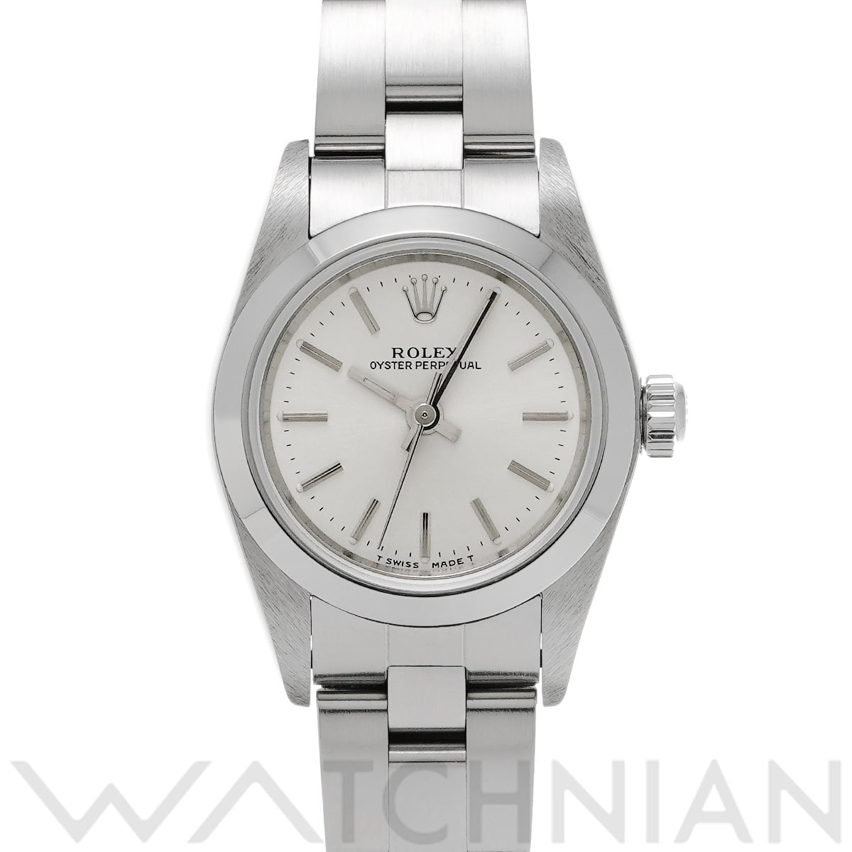 ロレックス オイスターパーペチュアル 76080 シルバー レディース 時計 【中古】【wristwatch】