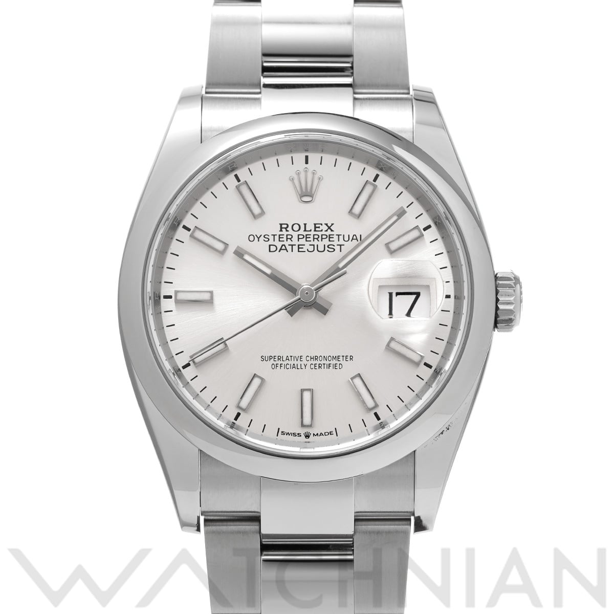 ロレックス デイトジャスト 36 126200 シルバー メンズ 時計 【中古】【wristwatch】