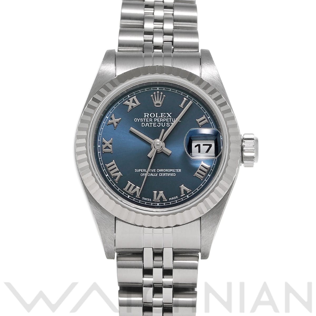 ロレックス デイトジャスト 79174 ブルー レディース 時計 【中古】【wristwatch】