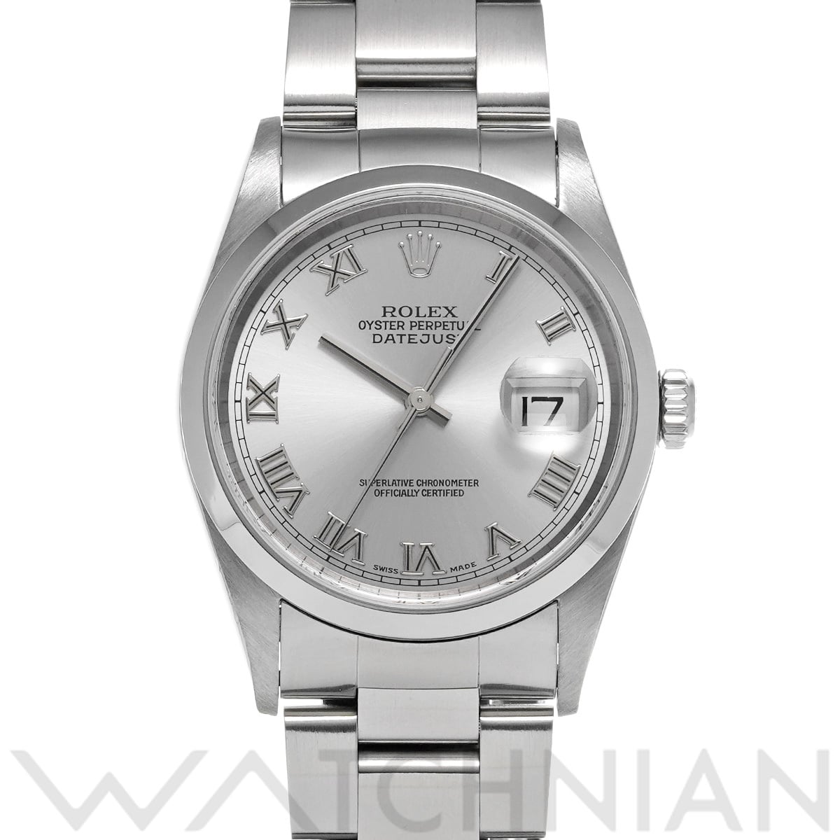 ロレックス デイトジャスト 16200 シルバー メンズ 時計 【中古】【wristwatch】