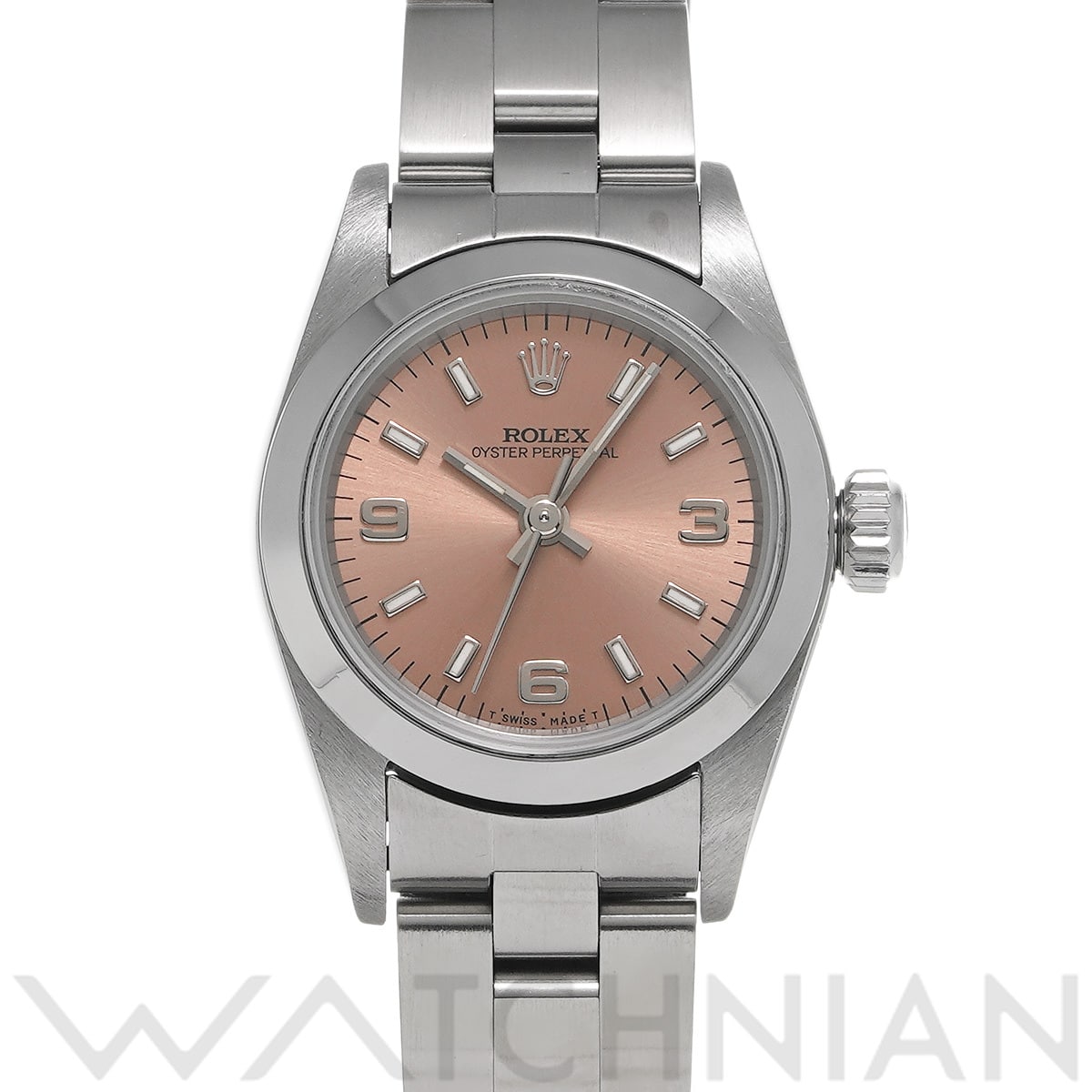 ロレックス オイスターパーペチュアル 67180 ピンク レディース 時計 【中古】【wristwatch】