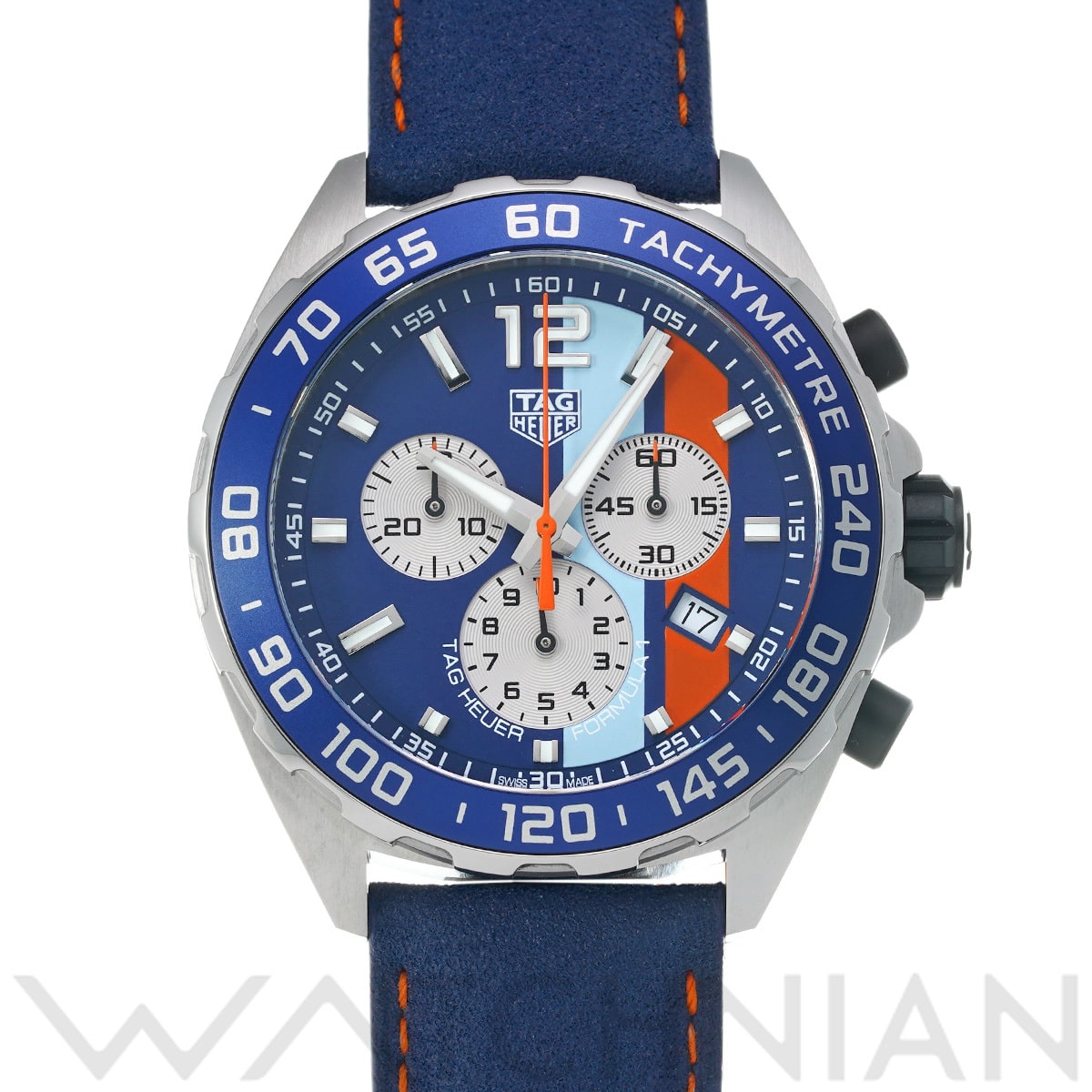 タグ ホイヤー フォーミュラ1 クォーツ クロノグラフ ガルフ CAZ101N.FC8243 ブルー メンズ 時計 【中古】【wristwatch】