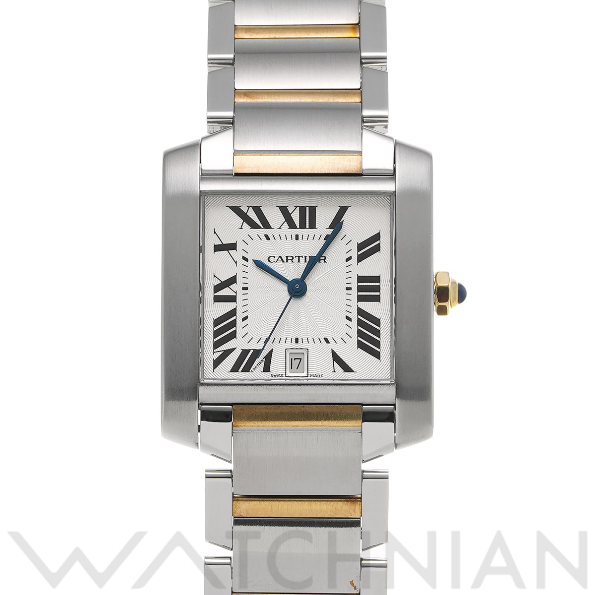 カルティエ タンク フランセーズ LM W51005Q4 シルバー メンズ 時計 【中古】【wristwatch】