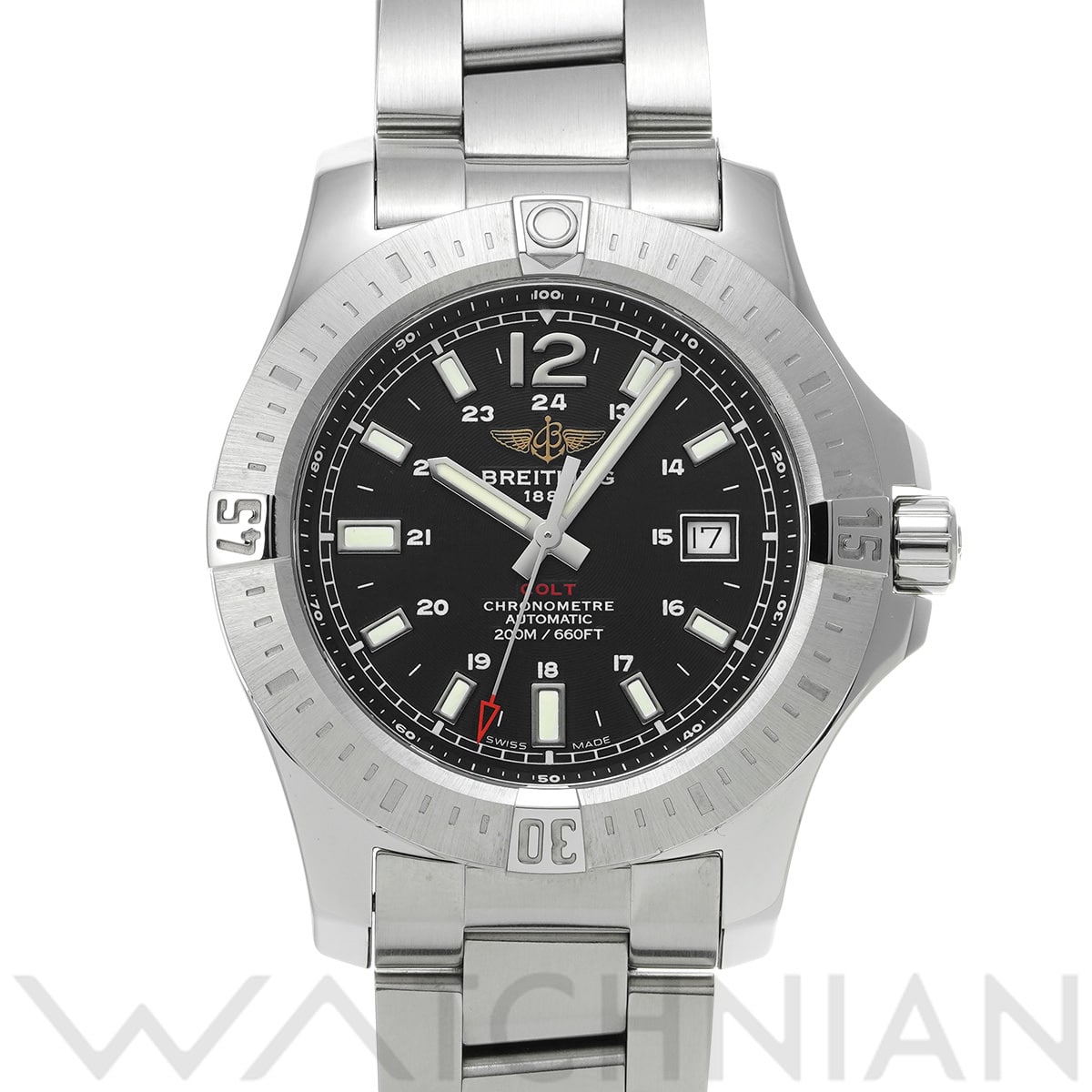 ブライトリング コルト オートマチック A1738811/BD44 ブラック メンズ 時計 【中古】【wristwatch】