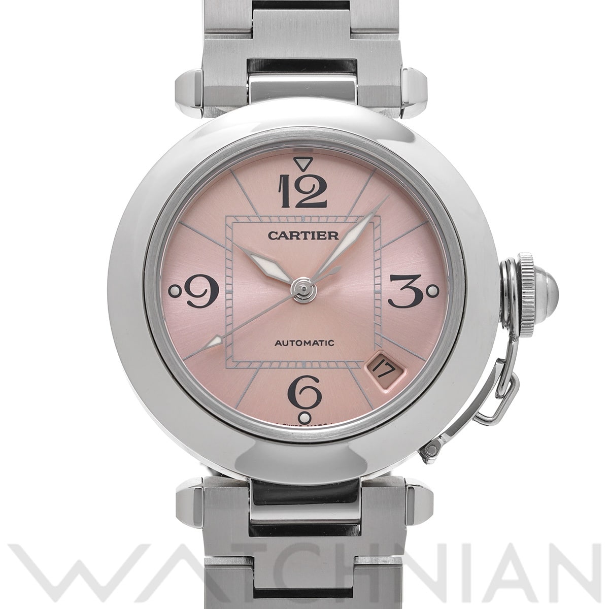 カルティエ パシャC W31075M7 ピンク ユニセックス 時計 【中古】【wristwatch】