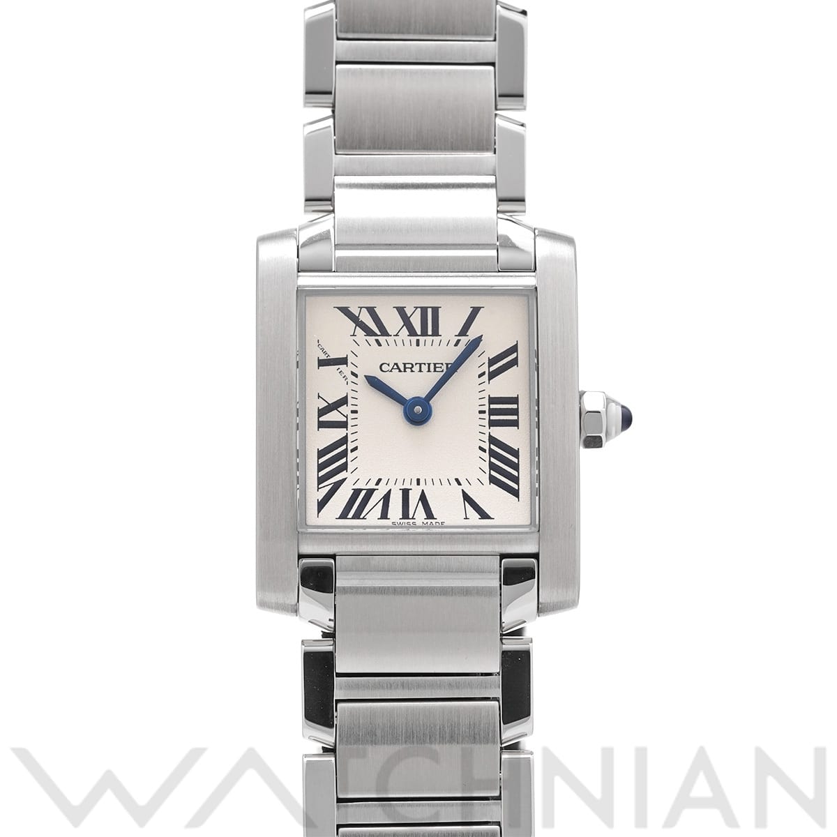 カルティエ タンクフランセーズ SM W51008Q3 シルバー レディース 時計 【中古】【wristwatch】