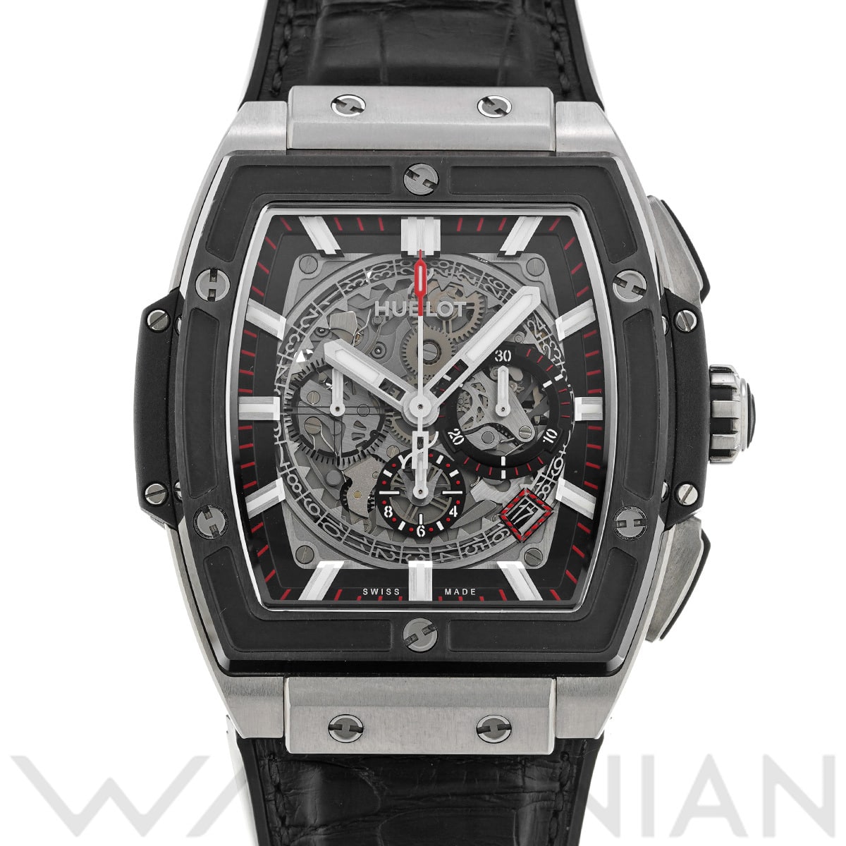 ウブロ スピリット オブ ビッグバン チタニウム セラミック 601.NM.0173.LR スケルトン メンズ 時計 【中古】【wristwatch】