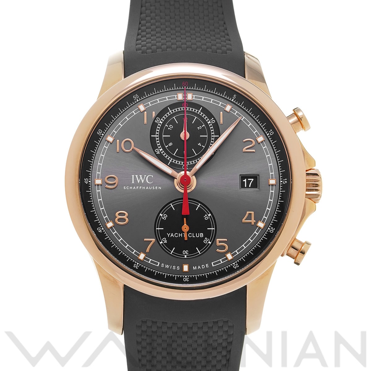IWC ポルトギーゼ ヨットクラブ クロノグラフ IW390505 スレートグレー/ブラック メンズ 時計 【中古】【wristwatch】