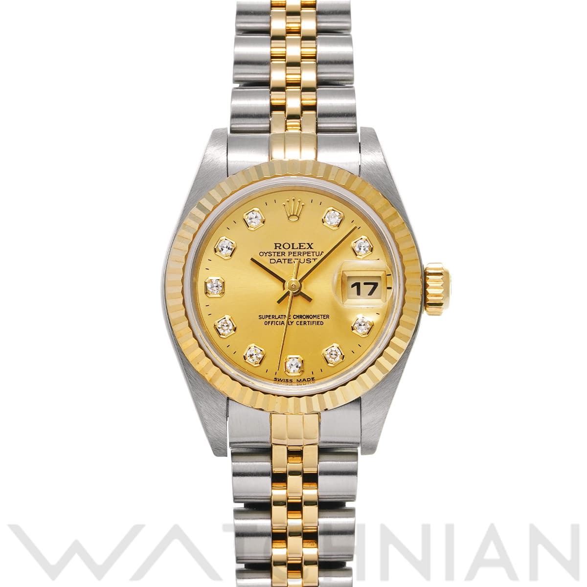 ロレックス デイトジャスト 79173G シャンパン/ダイヤモンド レディース 時計 【中古】【wristwatch】