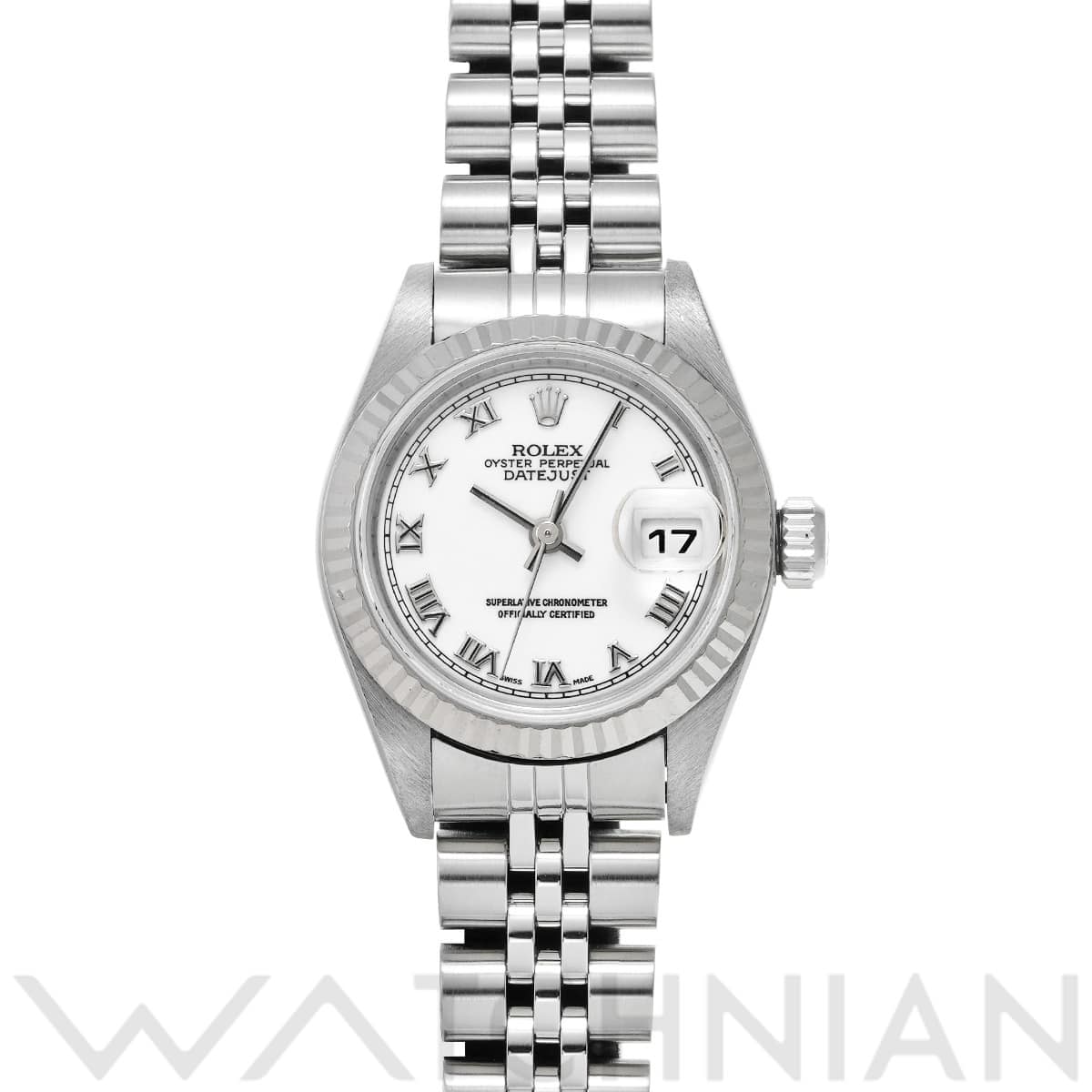 ロレックス デイトジャスト 79174 ホワイト レディース 時計 【中古】【wristwatch】