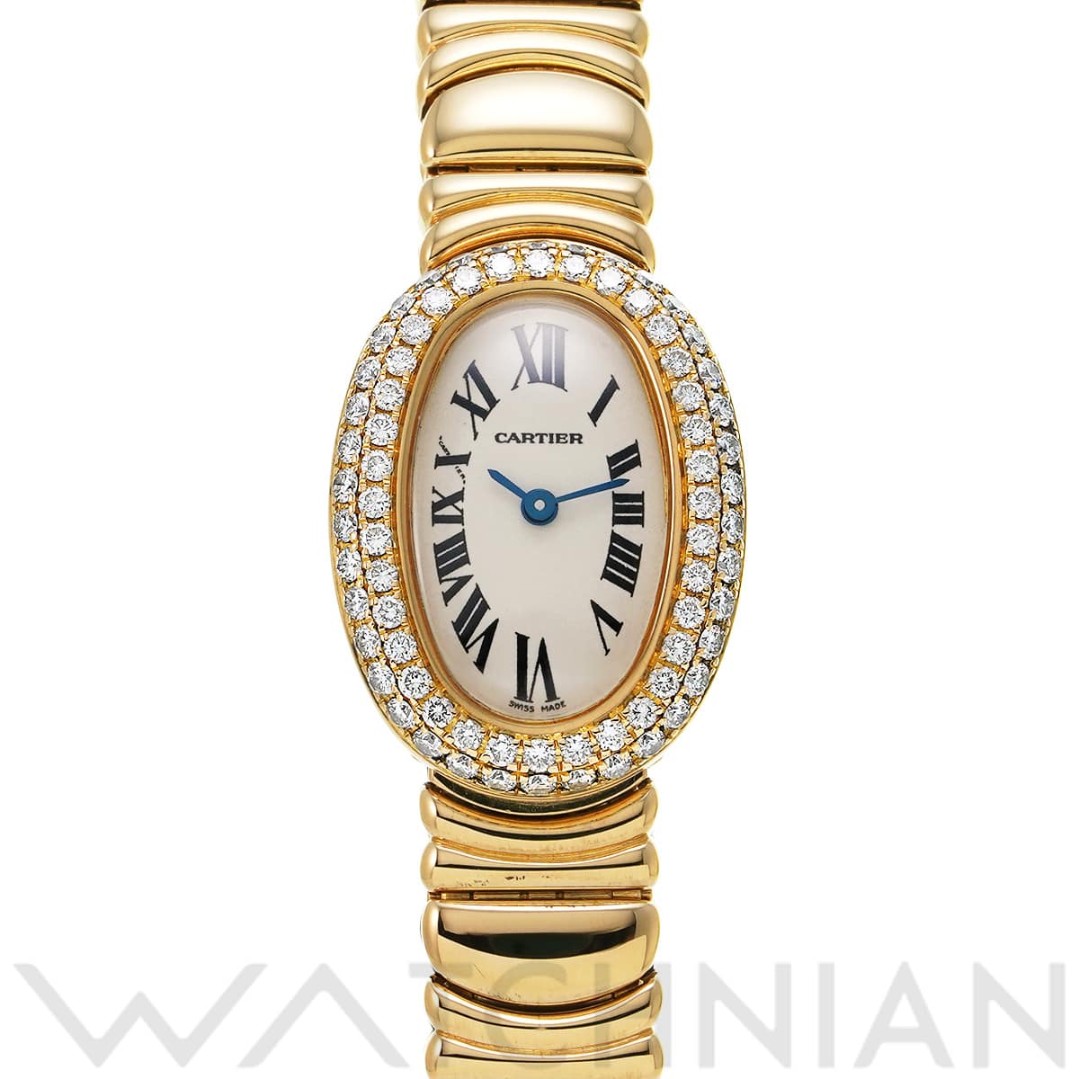 カルティエ ミニベニュワール WB5094D8 シルバー レディース 時計 【中古】【wristwatch】