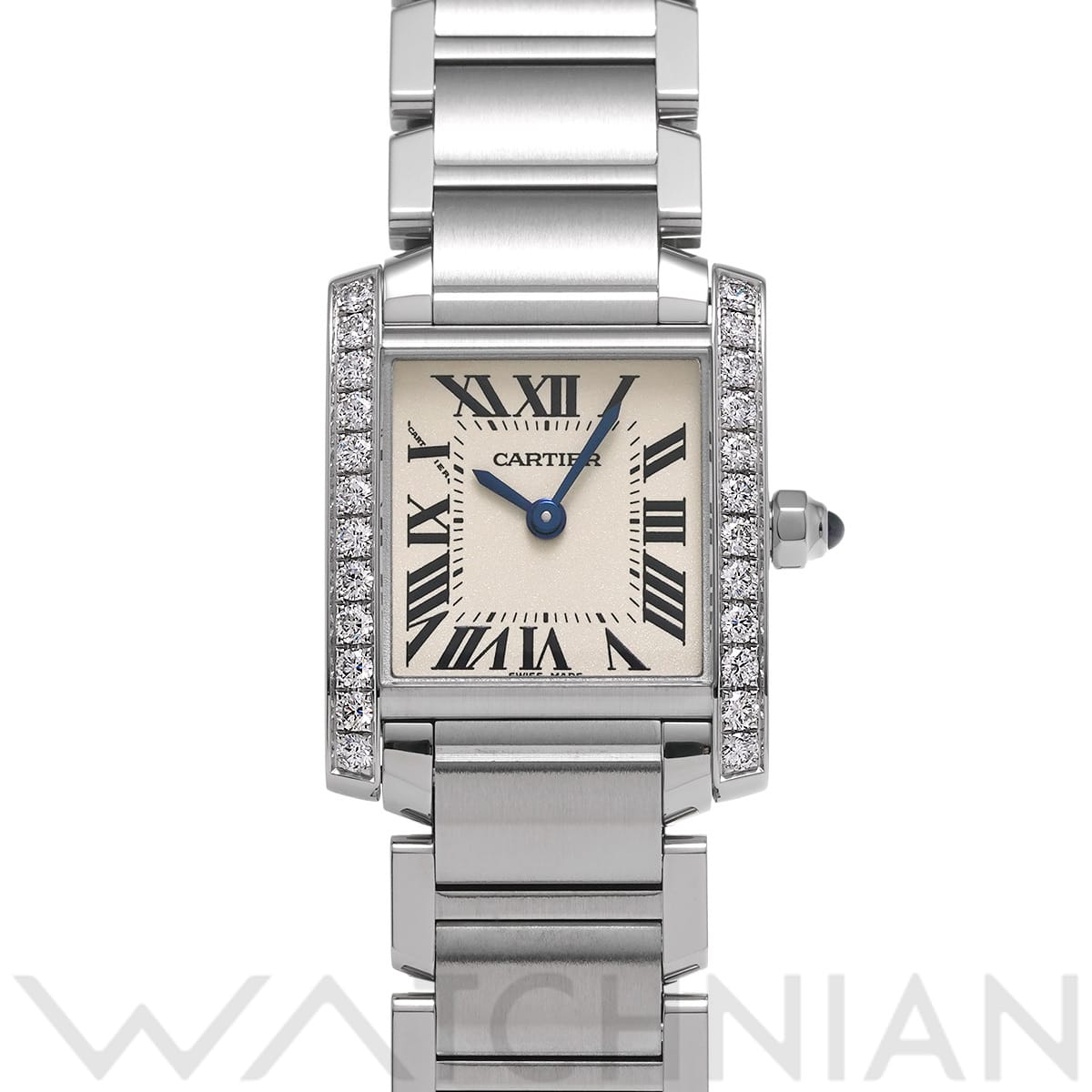 カルティエ タンク フランセーズ SM W4TA0008 シルバー レディース 時計 【中古】【wristwatch】