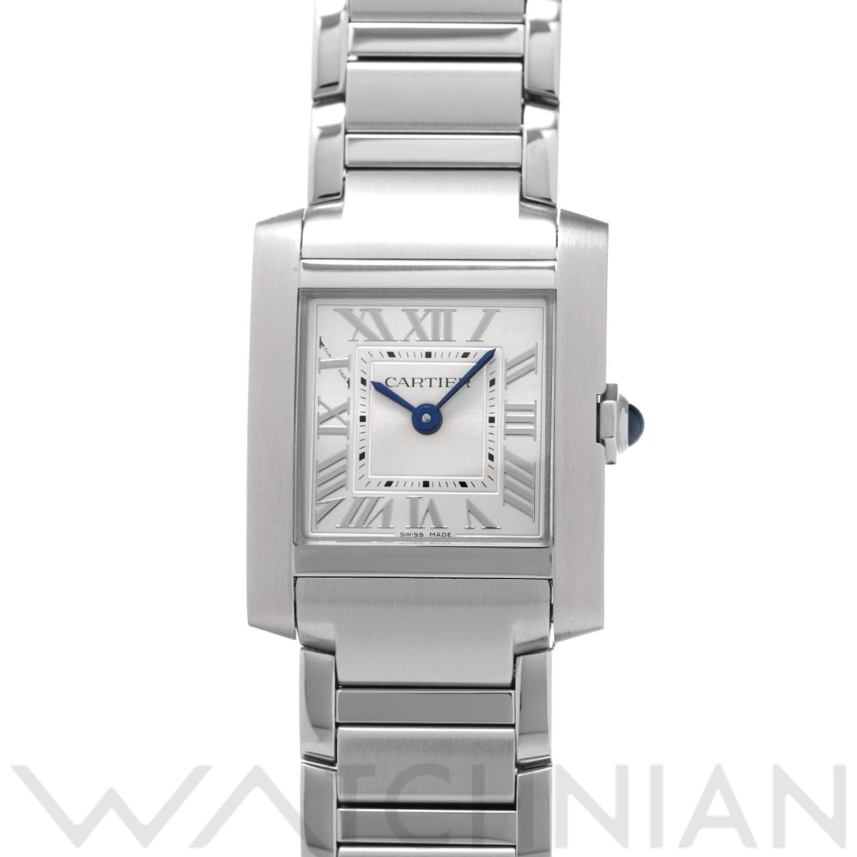カルティエ タンクフランセーズ SM WSTA0065 シルバー レディース 時計 【中古】【wristwatch】
