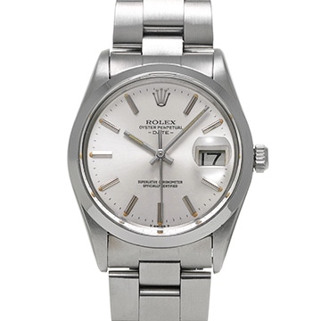 ロレックス オイスターパーペチュアル デイト 15000 シルバー メンズ 時計 【中古】【wristwatch】