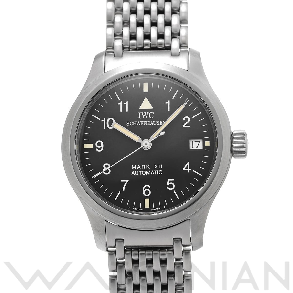 IWC パイロットウォッチ マーク XII IW324102 ブラック メンズ 時計 【中古】【wristwatch】