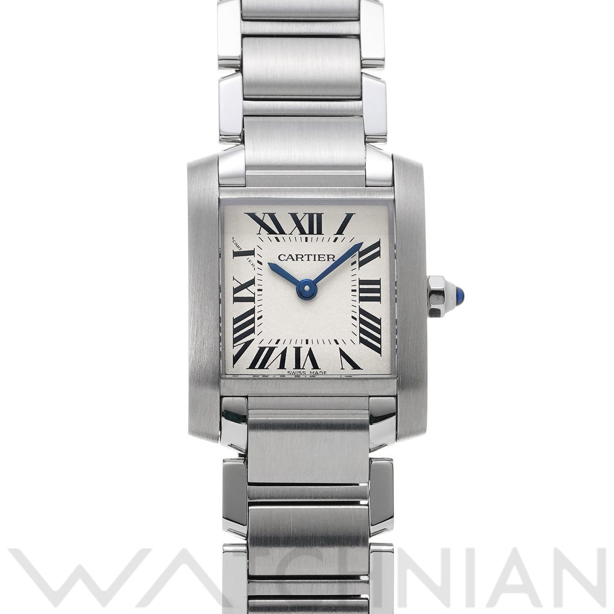 カルティエ タンクフランセーズ SM W51008Q3 シルバー レディース 時計 【中古】【wristwatch】
