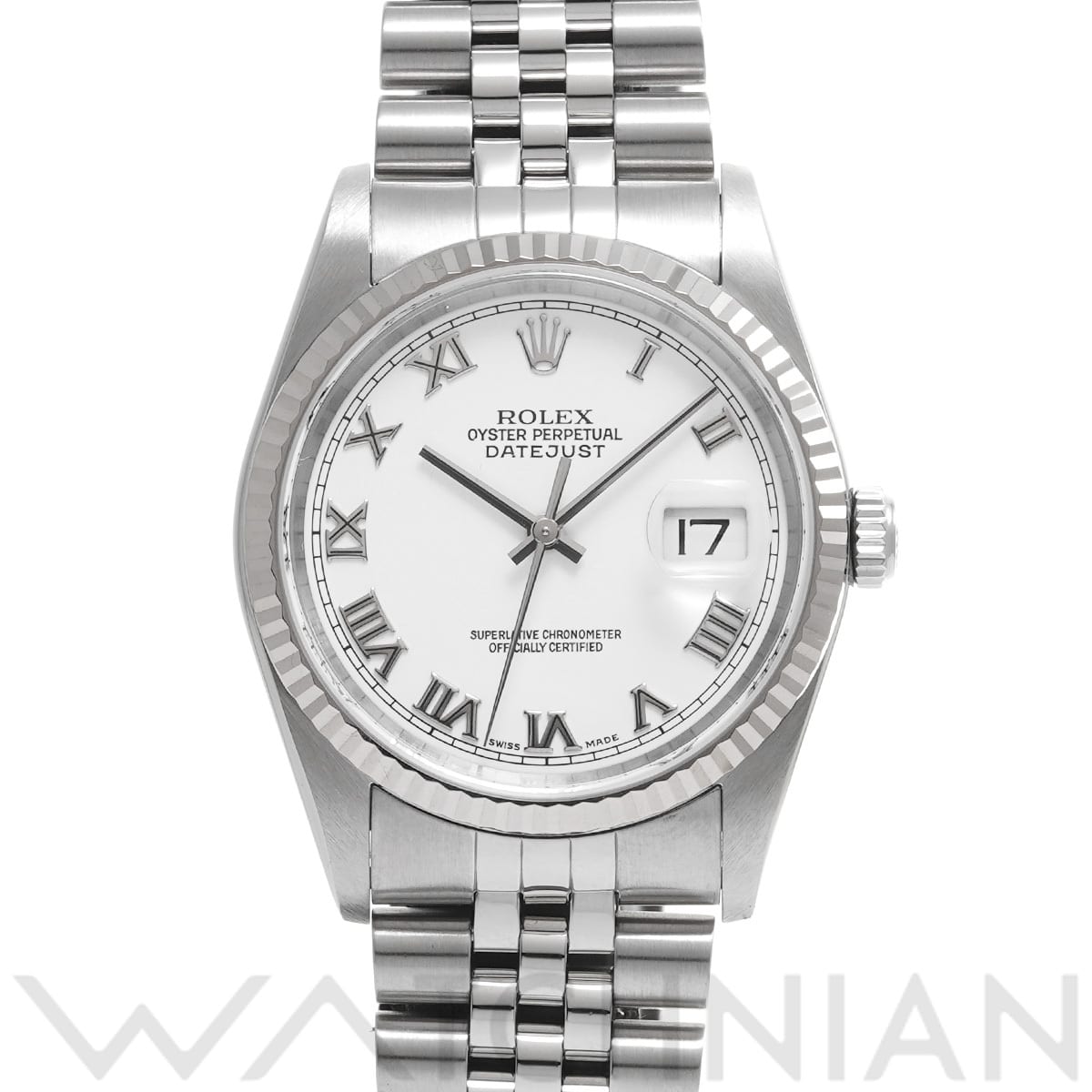 ロレックス デイトジャスト 16234 ホワイト メンズ 時計 【中古】【wristwatch】