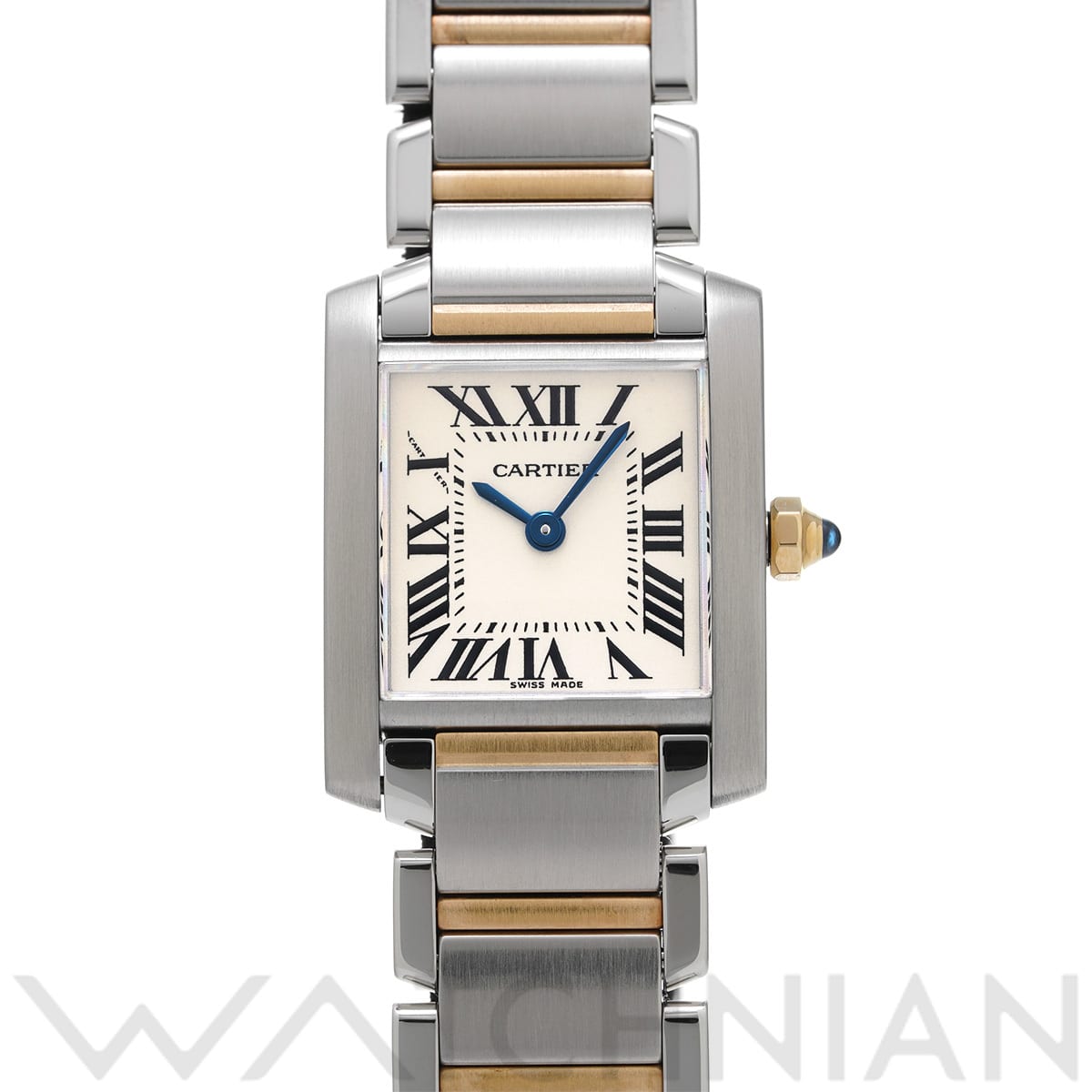 カルティエ タンク フランセーズ SM W51007Q4 シルバー レディース 時計 【中古】【wristwatch】