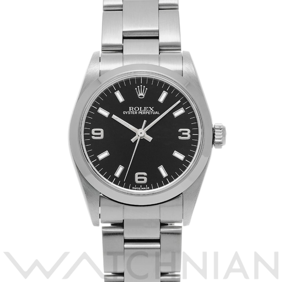 ロレックス オイスターパーペチュアル 67480 ブラック ユニセックス 時計 【中古】【wristwatch】