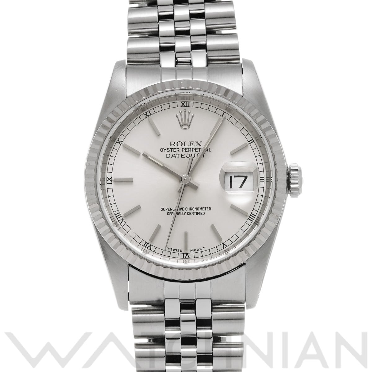 ロレックス デイトジャスト 16234 シルバー メンズ 時計 【中古】【wristwatch】