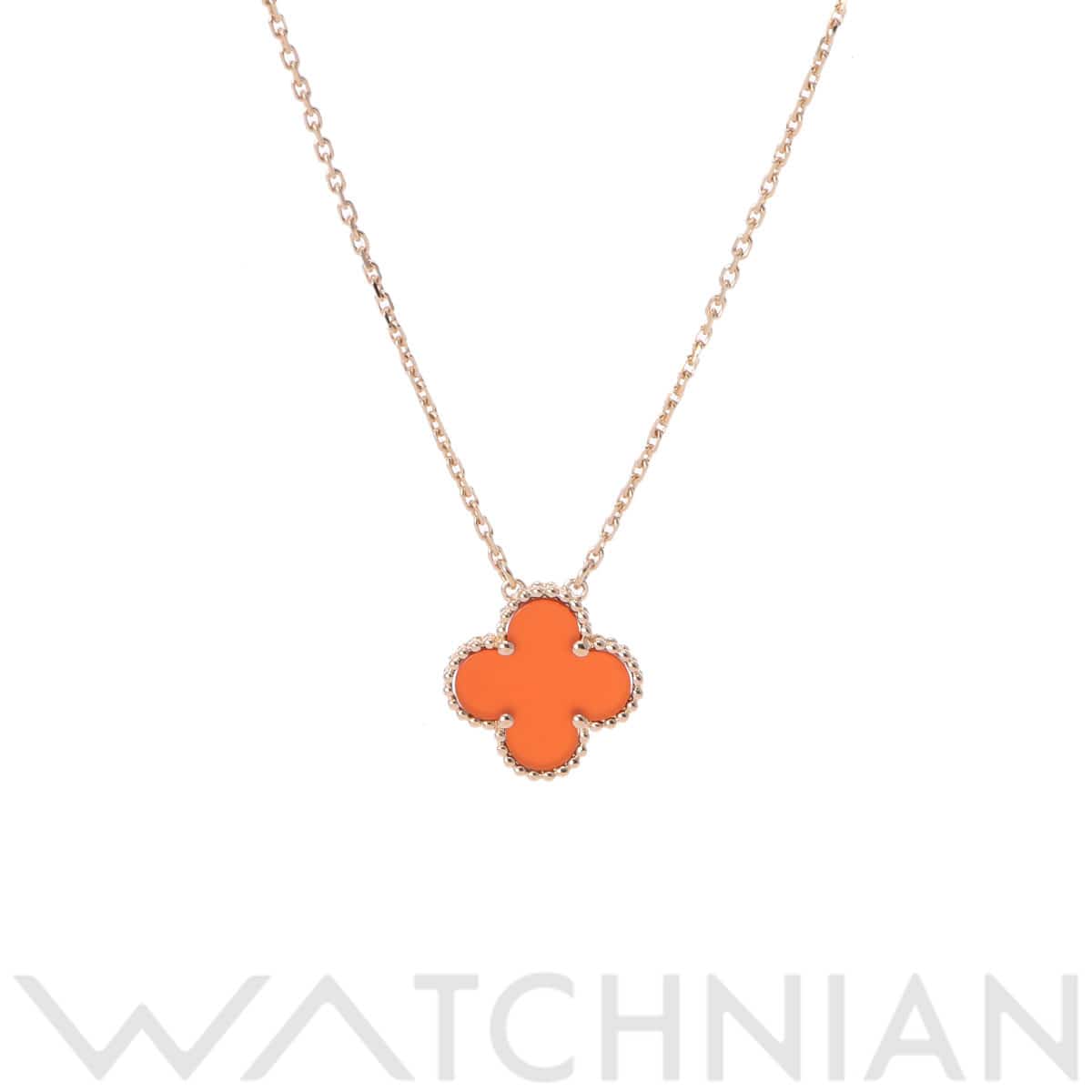 ヴァン クリーフ&アーペル ヴィンテージアルハンブラネックレス ゴールド K18イエローゴールド YG レディース ジュエリー 【中古】【jewelry】