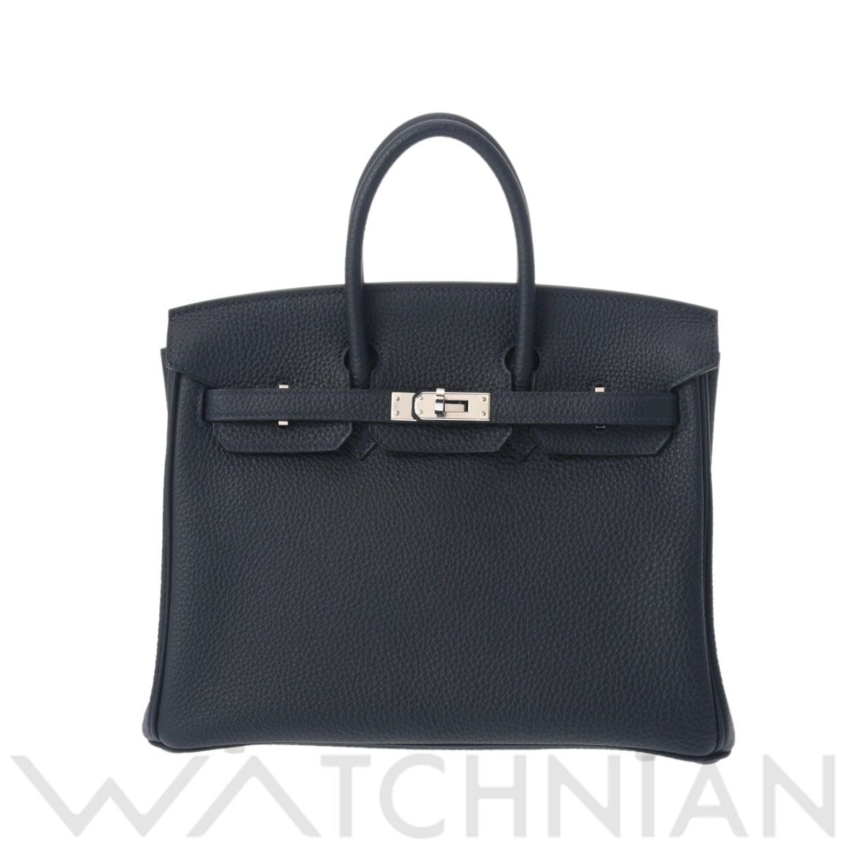 エルメス バーキン 25 ブルーニュイ/パラジウム金具 トゴ レディース バッグ 【中古】【bag】