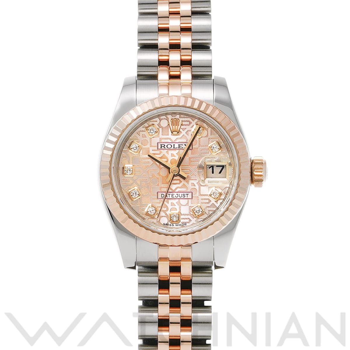 ロレックス デイトジャスト 179171G ピンクコンピュータ/ダイヤモンド レディース 時計 【中古】【wristwatch】