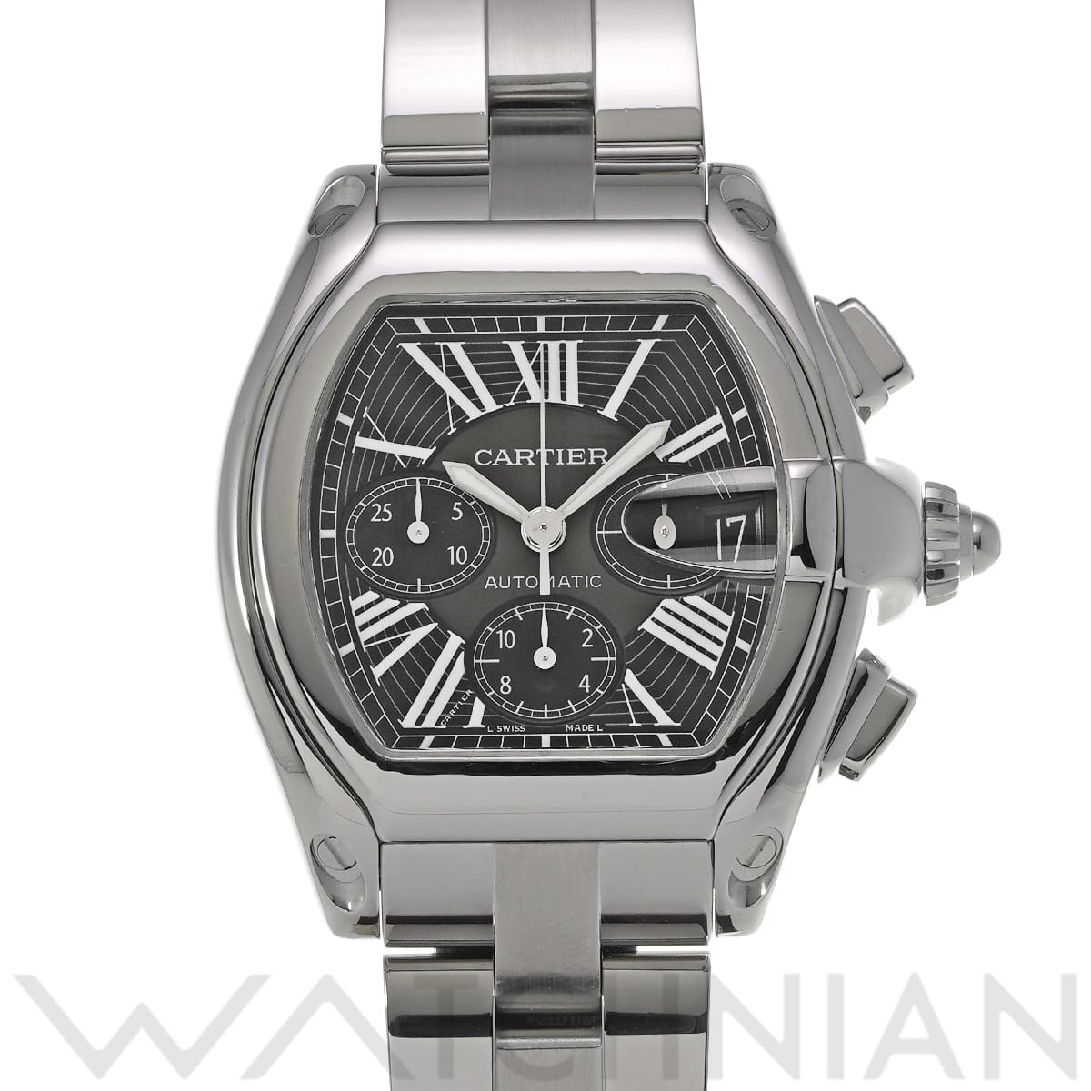 カルティエ ロードスター クロノグラフ W62020X6 ブラック メンズ 時計 【中古】【wristwatch】