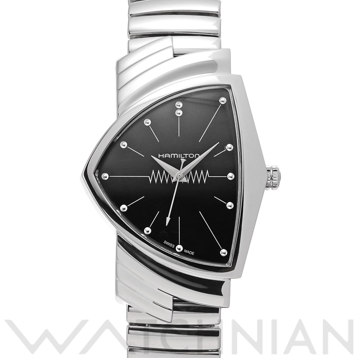 ハミルトン ベンチュラ H24411232 ブラック メンズ 時計 【中古】【wristwatch】