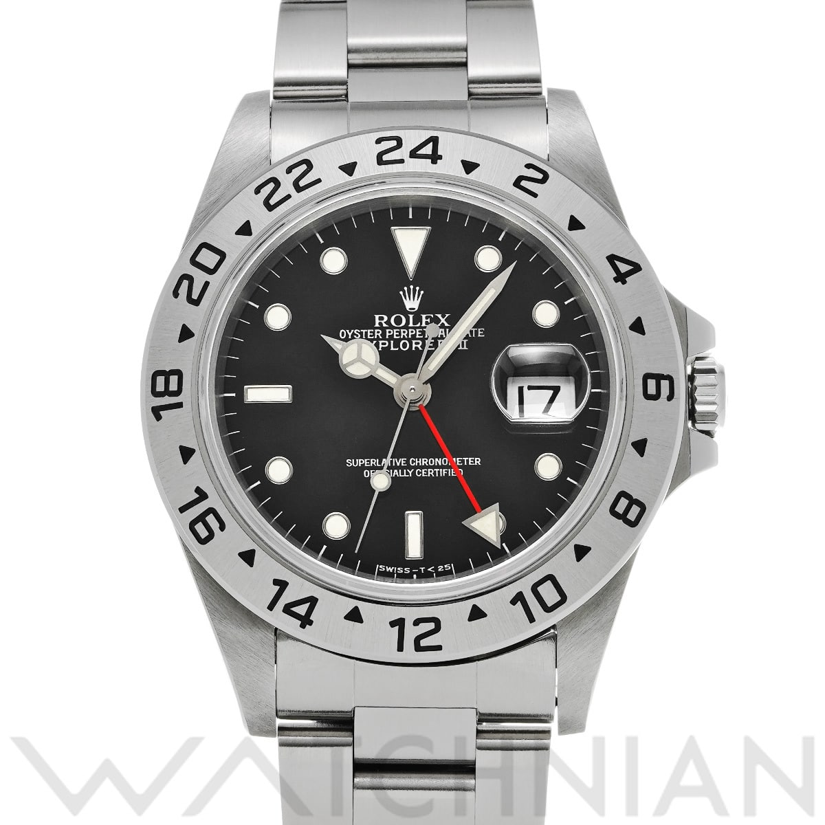 ロレックス エクスプローラーII 16570 ブラック メンズ 時計 【中古】【wristwatch】