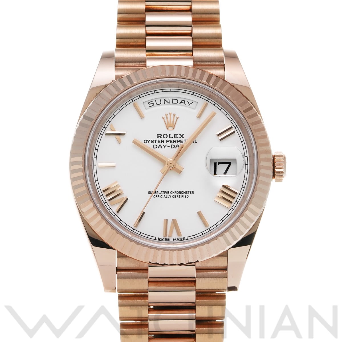 ロレックス デイデイト 40 228235 ホワイト メンズ 時計 【中古】【wristwatch】