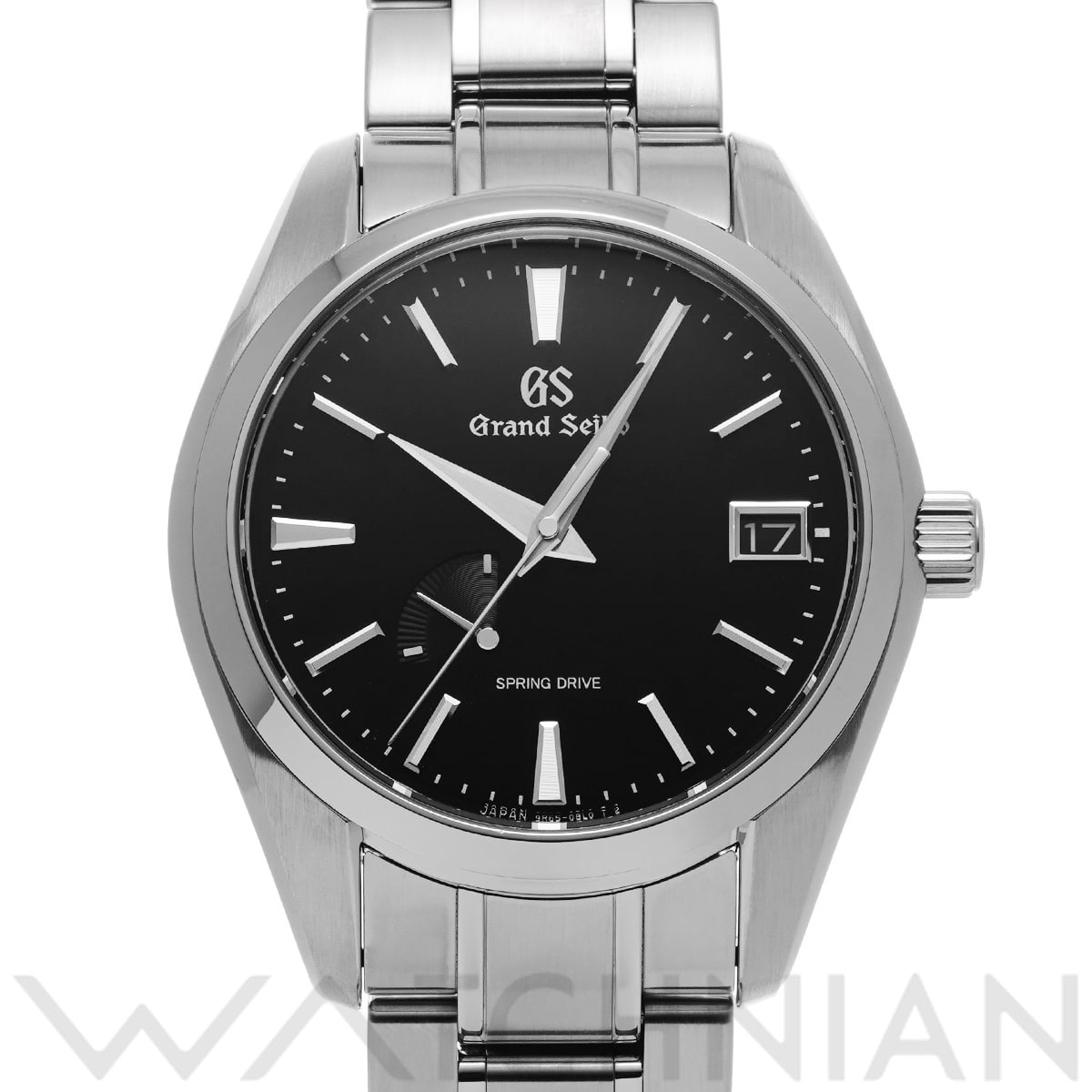 グランドセイコー ヘリテージコレクション スプリングドライブ SBGA203 ブラック メンズ 時計 【中古】【wristwatch】