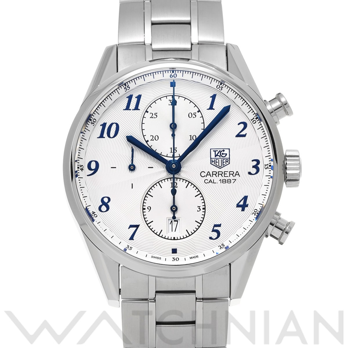 タグ ホイヤー カレラ キャリバー1887 クロノグラフ CAR2114.BA0724 シルバー メンズ 時計 【中古】【wristwatch】