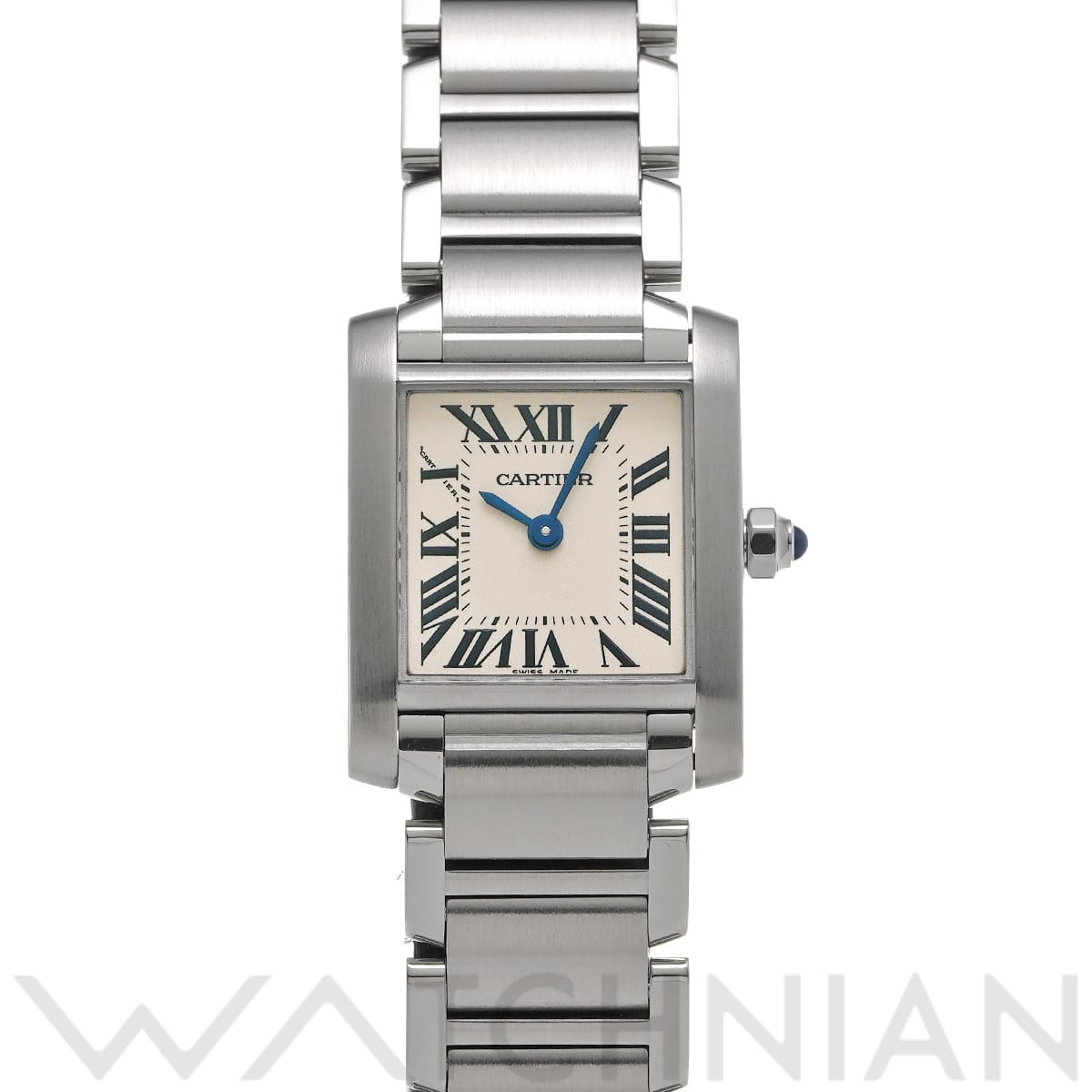 カルティエ タンクフランセーズ SM W51008Q3 シルバー レディース 時計 【中古】【wristwatch】