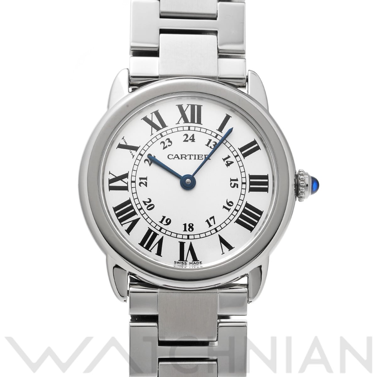 カルティエ ロンドソロ ドゥ カルティエ SM W6701004 シルバー レディース 時計 【中古】【wristwatch】