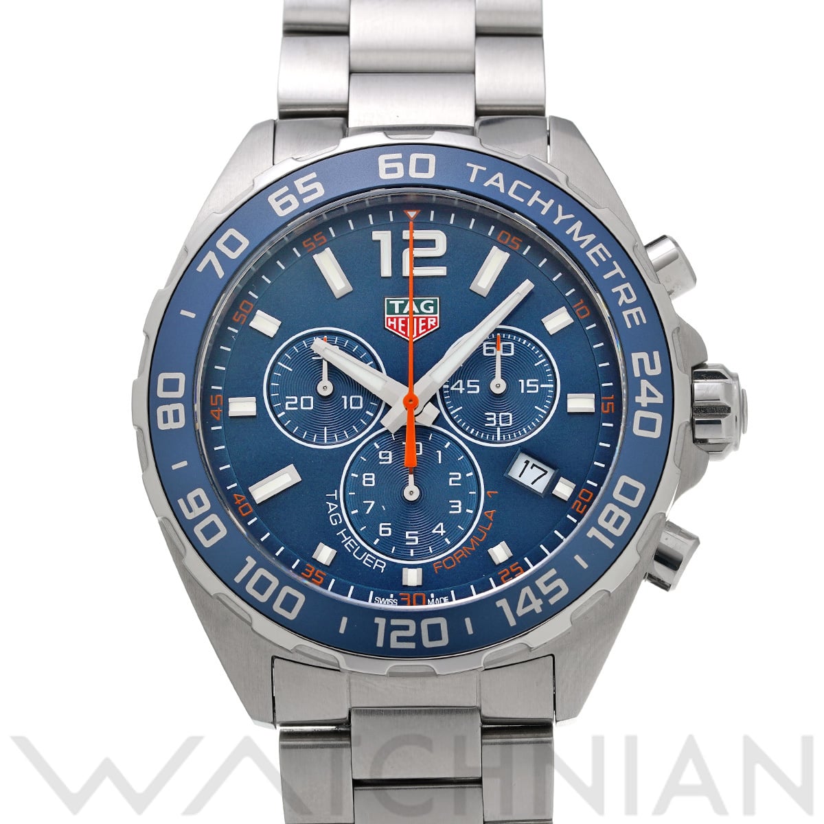 タグ ホイヤー フォーミュラ1 クォーツ クロノグラフ CAZ1014.BA0842 ブルー メンズ 時計 【中古】【wristwatch】