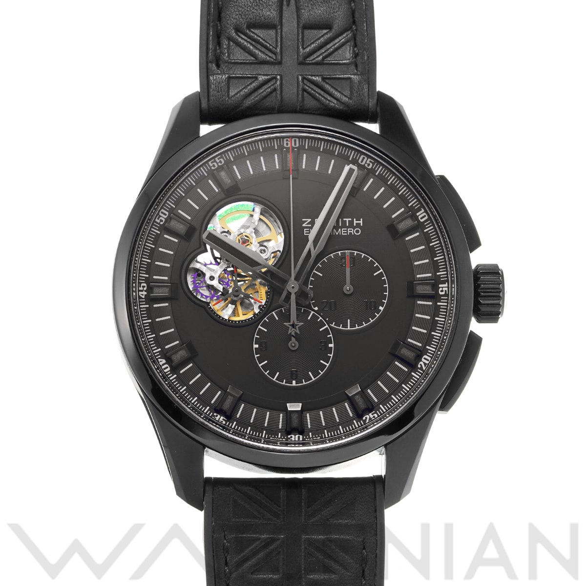 ゼニス クロノマスター 1969 エル・プリメロ トリビュート トゥ ザ・ローリング・ストーンズ 96.2260.4061/21.R575 ブラック メンズ 時計 【中古】【wristwatch】