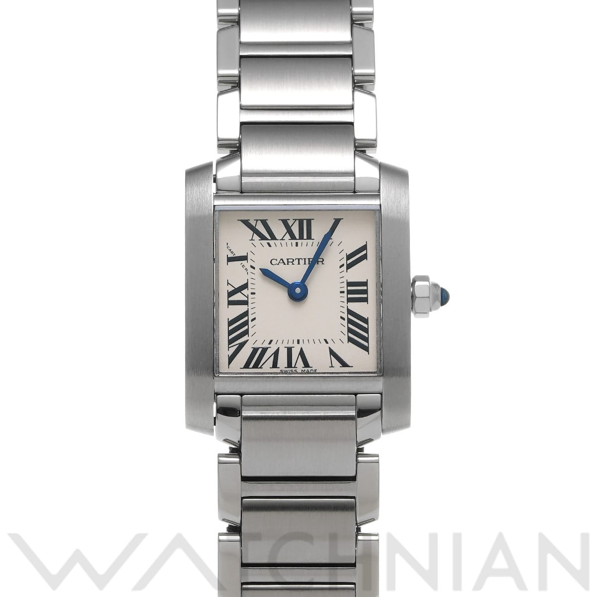 カルティエ タンクフランセーズ SM W51008Q3 シルバー レディース 時計 【中古】【wristwatch】