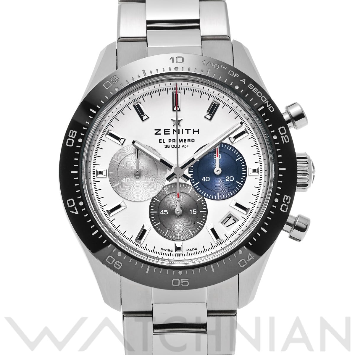 ゼニス クロノマスター スポーツ エル・プリメロ 03.3100.3600/69.M3100 ホワイトマット メンズ 時計 【中古】【wristwatch】