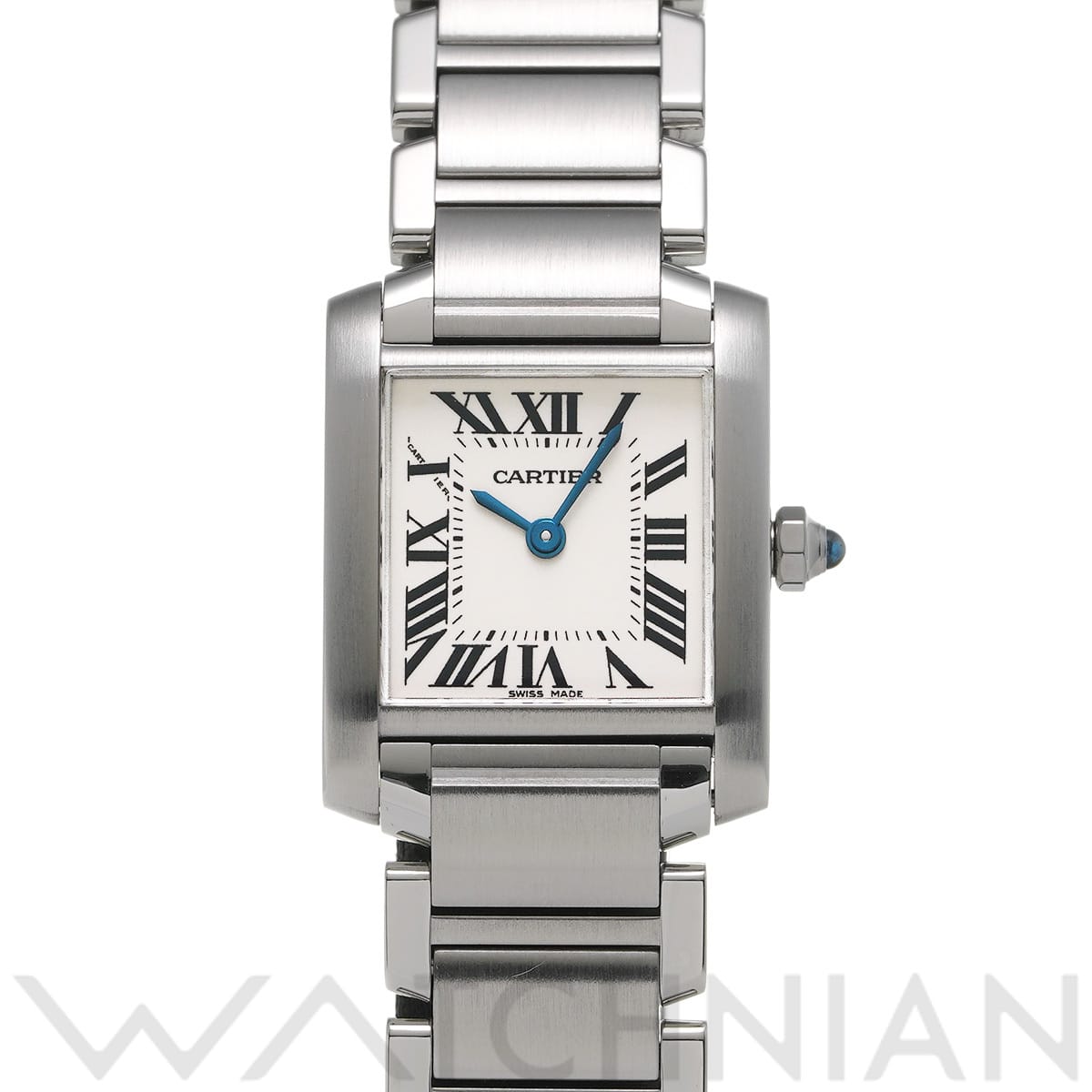 カルティエ タンクフランセーズ SM W51008Q3 シルバー レディース 時計 【中古】【wristwatch】