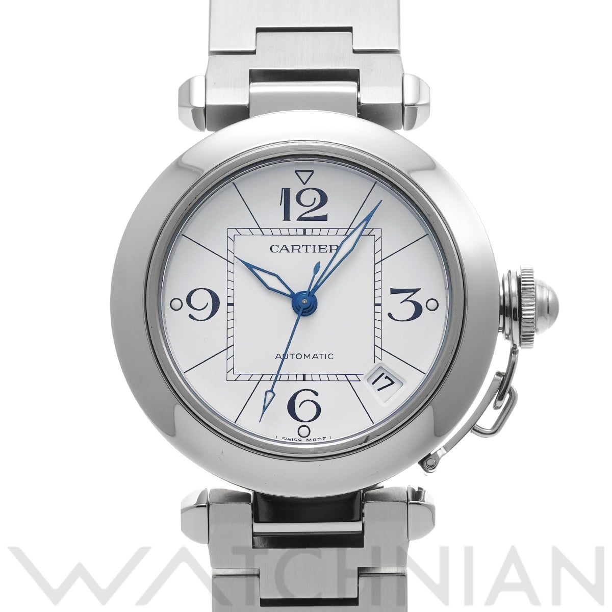カルティエ パシャC W31074M7 ホワイト ユニセックス 時計 【中古】【wristwatch】