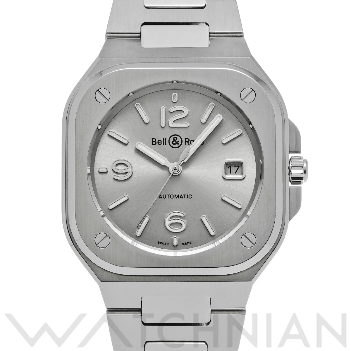 ベル＆ロス BR 05 グレースチール BR05A-GR-ST/SST グレー メンズ 時計 【中古】【wristwatch】