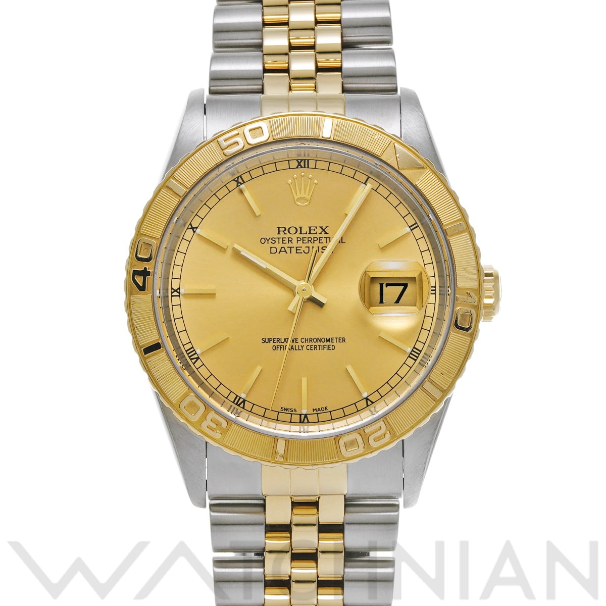 ロレックス デイトジャスト 16263 シャンパン メンズ 時計 【中古】【wristwatch】