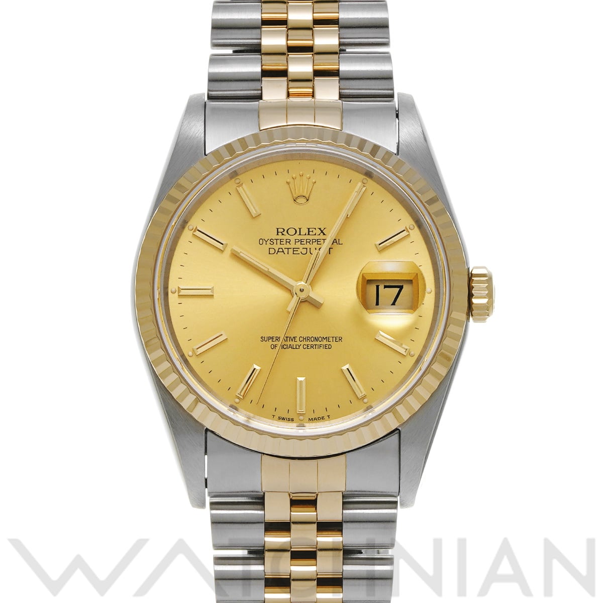 ロレックス デイトジャスト 16233 シャンパン メンズ 時計 【中古】【wristwatch】