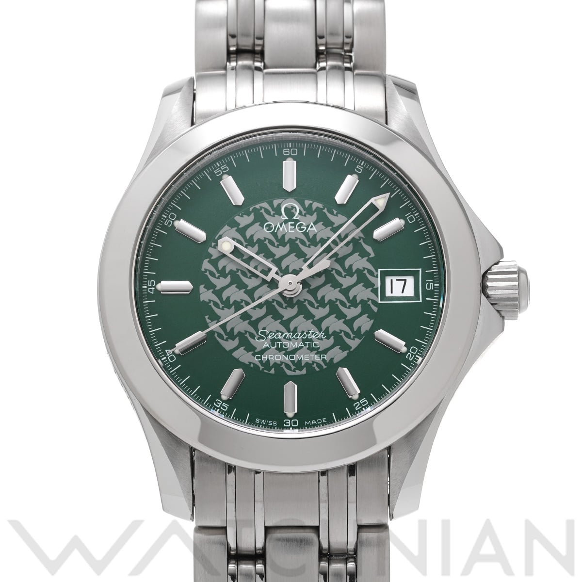オメガ シーマスター 120 ジャック・マイヨール 1998 2506.70 グリーン メンズ 時計 【中古】【wristwatch】