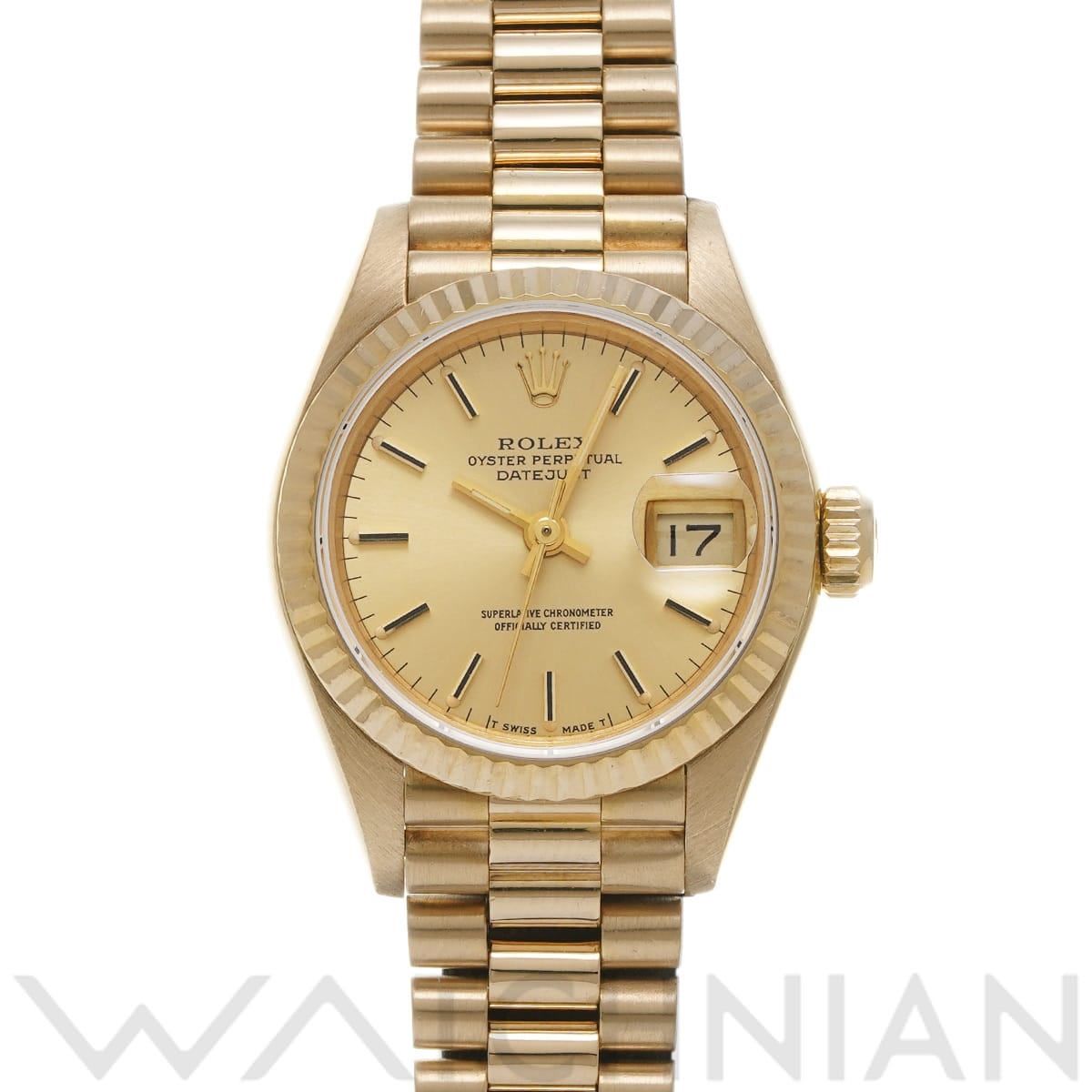 ロレックス デイトジャスト 69178 シャンパン レディース 時計 【中古】【wristwatch】